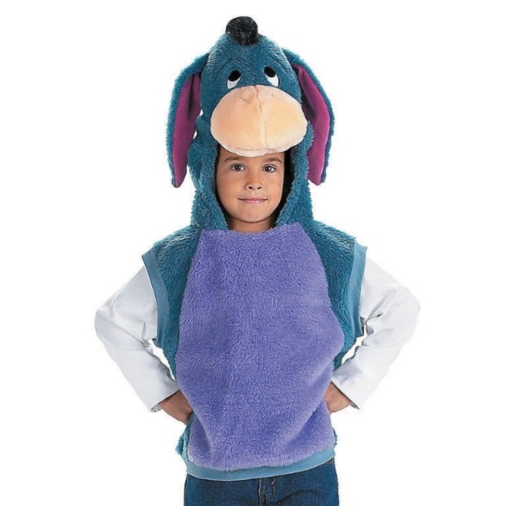 RARE Disney Eeyore Costume Halloween Unisex Small 1-2T Sherpa